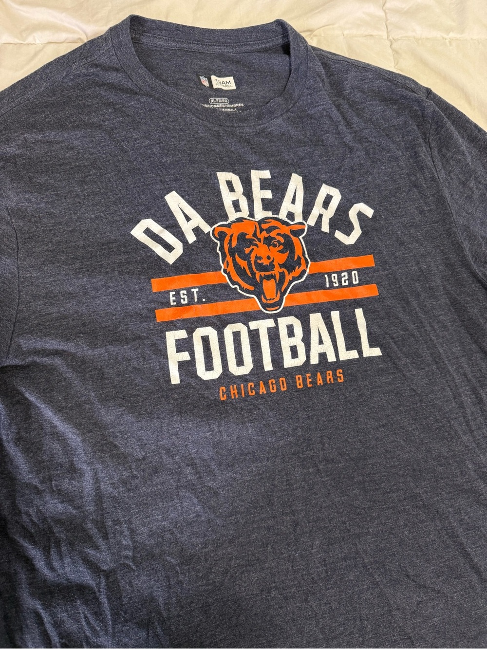 Chicago Bears 'Da Bears' Football Graphic T‑Shirt - Navy